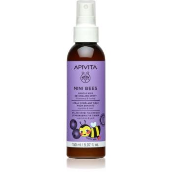 Apivita Mini Bees Gentle Kids Detangling Spray Blueberry&Honey sprej pro snadné rozčesání vlasů 150 ml