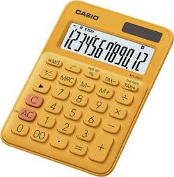 Casio MS-20UC stolní kalkulačka oranžová Displej (počet míst): 12 solární napájení, na baterii (š x v x h) 105 x 23 x 149.5 mm