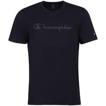 Champion CREWNECK LOGO T-SHIRT Pánské tričko, tmavě modrá, velikost L