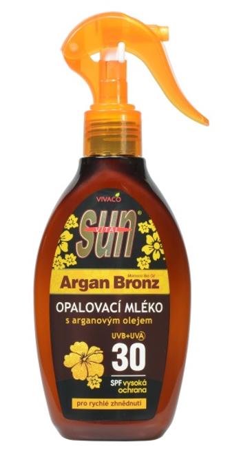 Sun Vital Sun Vivaco Opalovací mléko s arganovým olejem SPF30 rozprašovací 200 ml