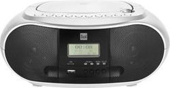 CD-rádio Dual DAB-P 170, AUX, Bluetooth, CD, USB, stříbrná, černá