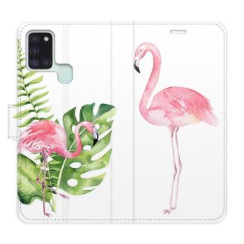 Flipové pouzdro iSaprio - Flamingos - Samsung Galaxy A21s