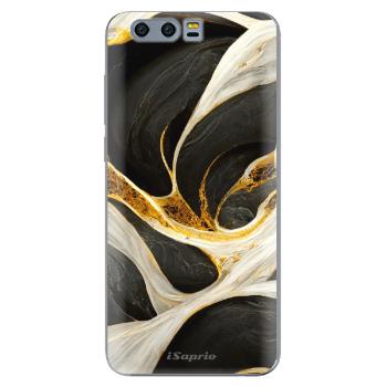 Odolné silikonové pouzdro iSaprio - Black and Gold - Huawei Honor 9