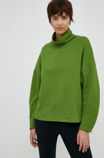 Mikina United Colors of Benetton dámská, zelená barva, hladká