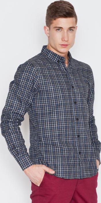 ŠEDÁ MŘÍŽKOVANÁ KOŠILE V010 GREY CHECK Velikost: XL