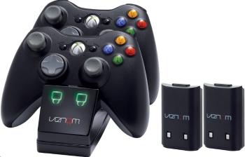 VENOM VS2891 Xbox 360 Black Twin Docking Station + 2 batteries