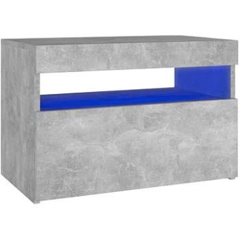 SHUMEE s LED osvětlením betonově šedý 60 × 35 × 40 cm  (804417)