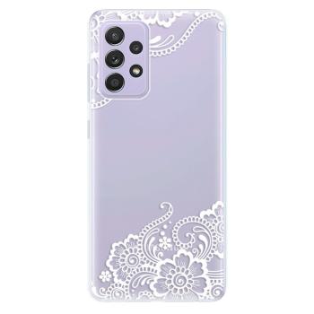 Odolné silikonové pouzdro iSaprio - White Lace 02 - Samsung Galaxy A52/A52 5G