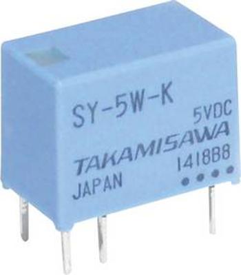 Miniaturní relé série SY Takamisawa SY-05W-K, 150 mW, 1 A , 60 V/DC/120 V/AC 60 VA