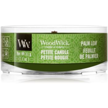 Woodwick Palm Leaf votivní svíčka s dřevěným knotem 31 g