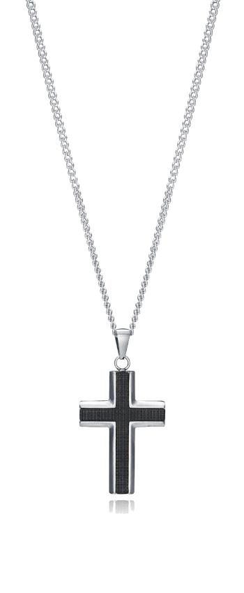 Viceroy Stylový pánský náhrdelník s křížkem Magnum 75299C01010