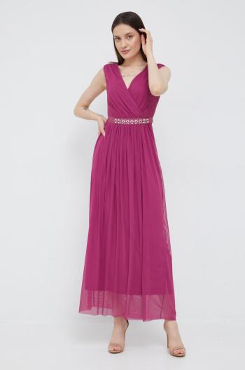Šaty Pennyblack fialová barva, maxi