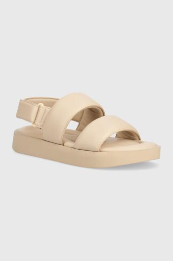 Sandály Inuikii Padded Velcro dámské, béžová barva, 70106-135