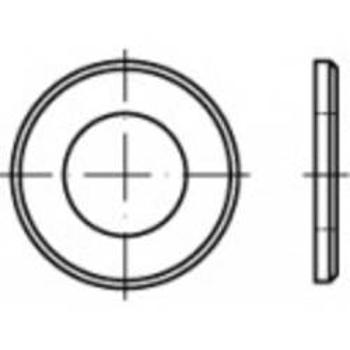 Ploché podložky Toolcraft, galvanicky pozinkované, DIN 125, 25 ks, vnitřní Ø 40 mm