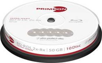 Blu-ray BD-R DL 50 GB Primeon vřeteno, 2761311, vrstva proti poškrábání, 10 ks