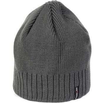 Finmark WINTER HAT Pánská zimní pletená čepice, tmavě šedá, velikost UNI
