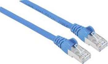 Síťový kabel RJ45 Intellinet 740913, CAT 6A, S/FTP, 3.00 m, modrá