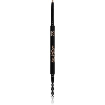 SOSU Cosmetics Eye Voltage precizní tužka na obočí s kartáčkem 2 v 1 odstín Dark 0,1 g