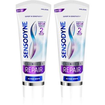 Sensodyne Clinical Repair Active White zubní pasta 2x75 ml