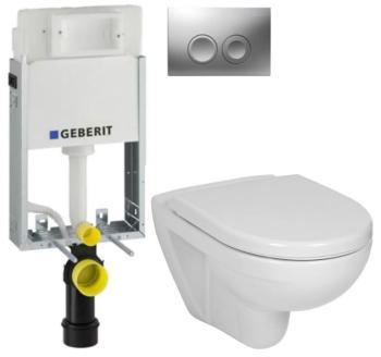 GEBERIT KOMBIFIXBasic vč. matného tlačítka DELTA 25 + WC JIKA LYRA PLUS + SEDÁTKO DURAPLAST 110.100.00.1 21MA LY6