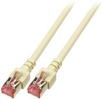 Síťový kabel RJ45 EFB Elektronik K5510.1, CAT 6, S/FTP, 1.00 m, šedá