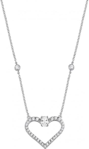 Morellato Stříbrný náhrdelník s třpytivým srdíčkem Cuori SAIV02