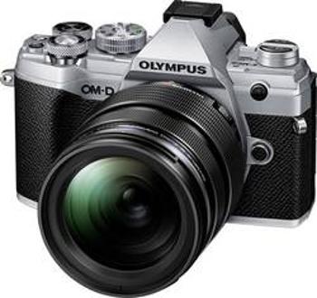 Systémový fotoaparát Olympus E-M5 Mark III 1240 Kit, 20.4 Megapixel, stříbrná