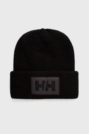 Čepice Helly Hansen HH BOX BEANIE černá barva, z husté pleteniny, 53648