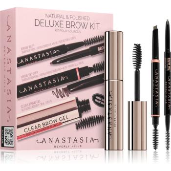 Anastasia Beverly Hills Natural & Polished Deluxe Brow Kit sada dekorativní kosmetiky Taupe(na obočí) odstín