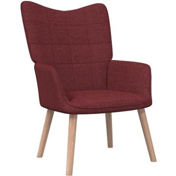 Relaxační židle vínová textil, 327927 (327927)