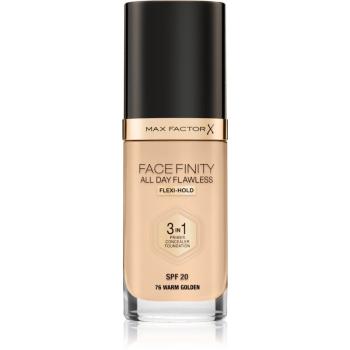 Max Factor Facefinity All Day Flawless dlouhotrvající make-up SPF 20 odstín 76 Warm Golden 30 ml