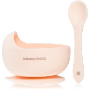 Kikkaboo Silicone Bowl with Spoon silikonová miska s lžičkou 4 m+ Pink 2 ks