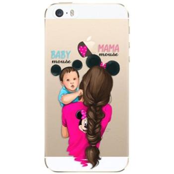 iSaprio Mama Mouse Brunette and Boy pro iPhone 5/5S/SE (mmbruboy-TPU2_i5)