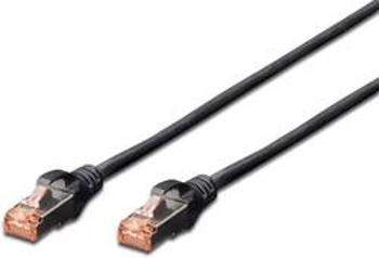 Síťový kabel RJ45 Digitus DK-1644-005/BL, CAT 6, S/FTP, 0.50 m, černá