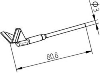 Odsávací hrot Ersa 0452QDLF175/SB Velikost hrotů 17.50 mm, 1 ks