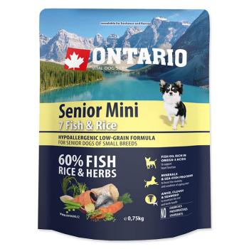 ONTARIO Senior Mini Fish & Rice 0.75 kg