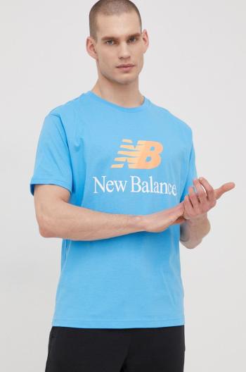 Bavlněné tričko New Balance MT21529VSK s potiskem
