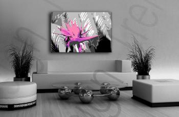 Ručně malovaný POP Art Flower 1 dílný 120x80cm