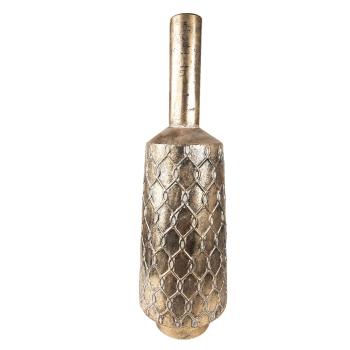 Měděná antik kovová dekorační váza s úzkým hrdlem - Ø 26*79 cm 5Y1092