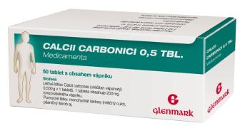 Glenmark Calcii Carbonici 0.5 MVM 50 tablet 50 ks