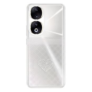 Odolné silikonové pouzdro iSaprio - čiré - Digital Love - Honor 90 5G