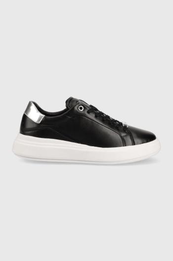 Kožené sneakers boty Calvin Klein Gend Neut Lace Up černá barva