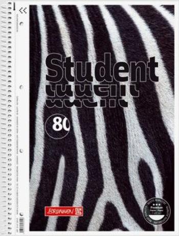 Studentský blok čtverečkovaný - Zebra (A4)