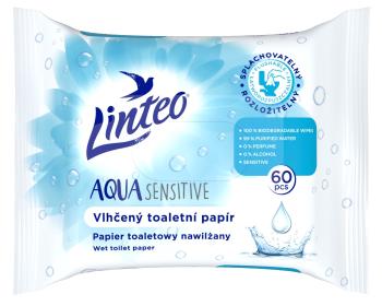 Linteo AQUA Sensitive splachovatelný vlhčený toaletní papír 60 ks