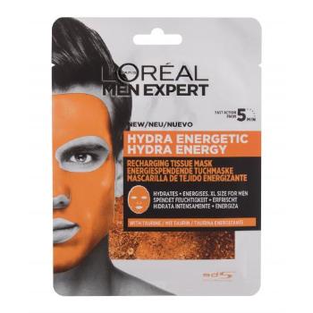 L'Oréal Paris Men Expert Hydra Energetic 1 ks pleťová maska M na všechny typy pleti; na rozjasnění pleti; na dehydratovanou pleť; na unavenou pleť