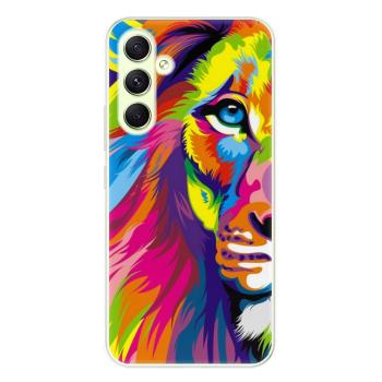 Odolné silikonové pouzdro iSaprio - Rainbow Lion - Samsung Galaxy A54 5G