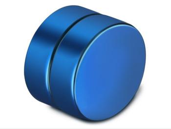 Ziskoun Magnetické náušnice z chirurgické oceli - 5 barev SE133 Barva: Modrá