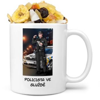 Hrnek Policista doma (Náplň hrníčku: Tropická směs)