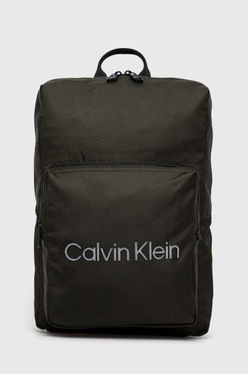 Batoh Calvin Klein pánský, zelená barva, velký, s potiskem