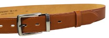 Penny Belts Pánský kožený společenský opasek 35-020-2-42 brown 120 cm